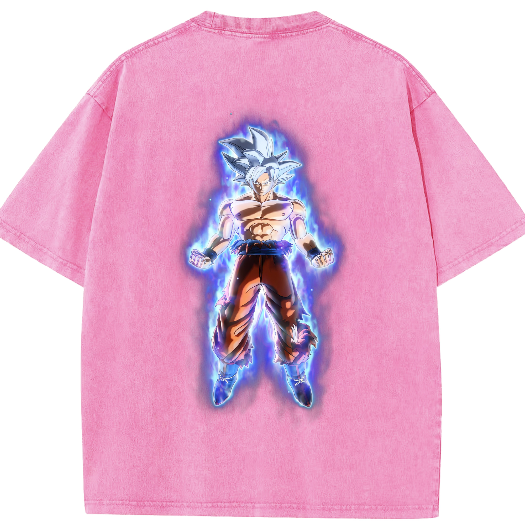 （画像用） ドラゴンボール 孫悟空（そん ごくう）Son Goku カカロット DRAGON BALL Kakarotto 綿100% ヴィンテージ風 半袖Tシャツ（背面プリント）